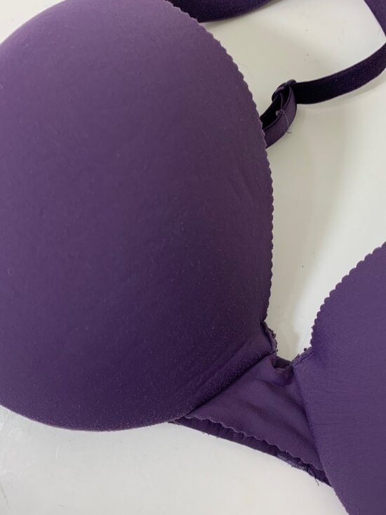Maidenform Comfort Devotion Extra Coverage Plunge Bra Plum Size 38C Whimsigoth - Picture 2 of 6